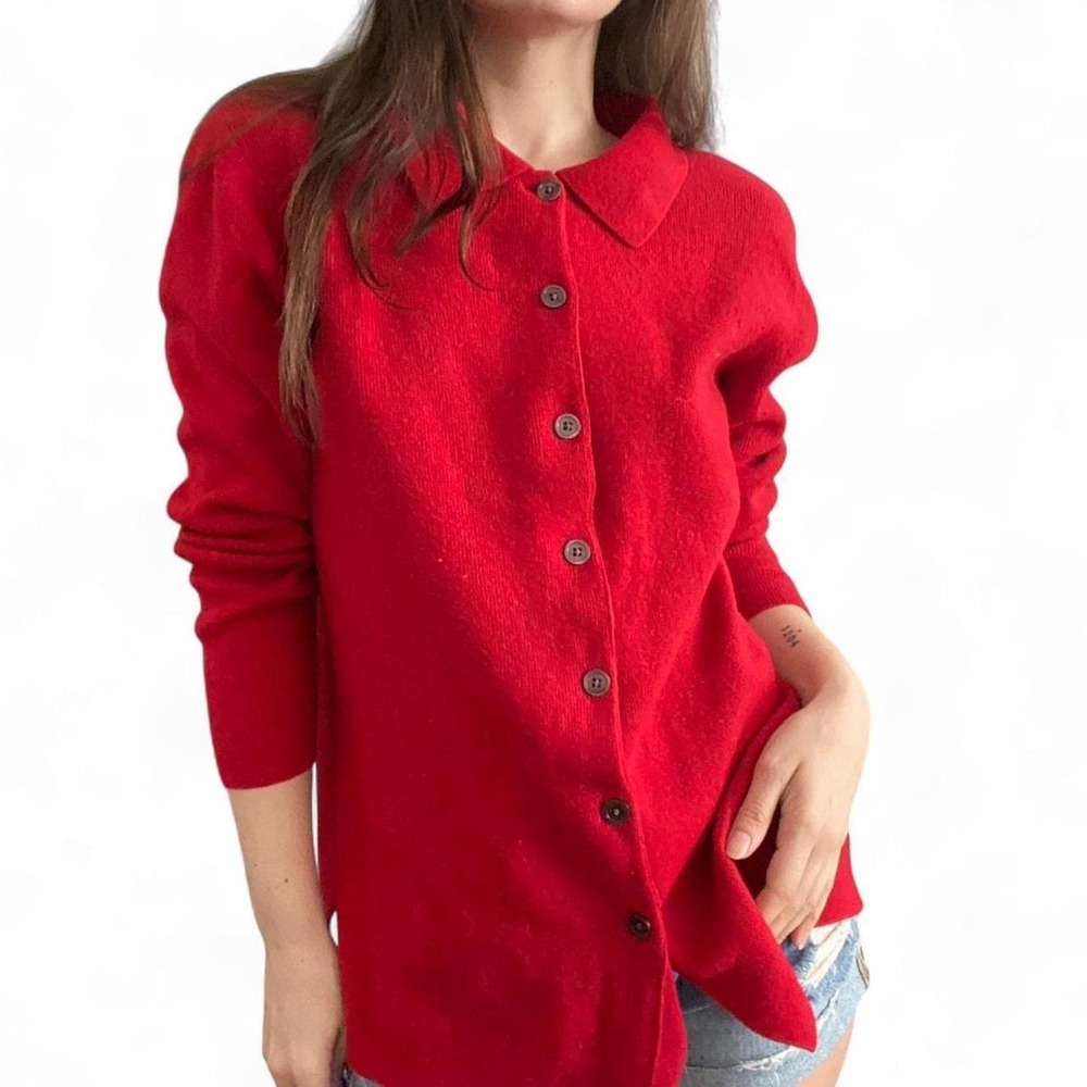 Old Navy Vintage red lambswool wool sweater
